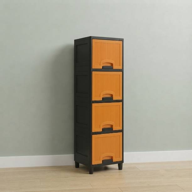 GROTHEORY Plastic Cupboard for Household Storage Organizer PP Collapsible Wardrobe