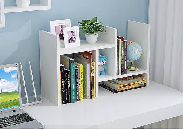 UniAart Adjustable Bookshelf Bookcase, Engineered Wood Open Book Shelf