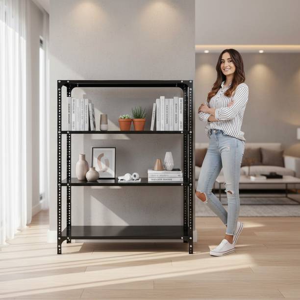 Flipkart SmartBuy Adjustable Book Shelf Rack for Home & Shop Metal Open Book Shelf