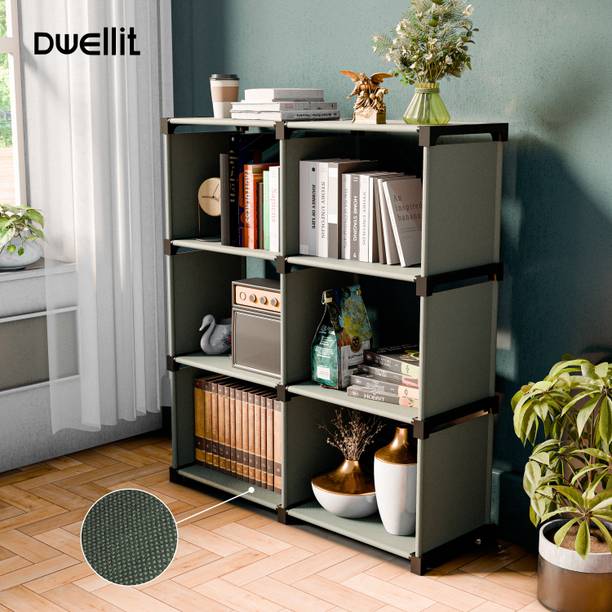 DWELLIT Metal Open Book Shelf