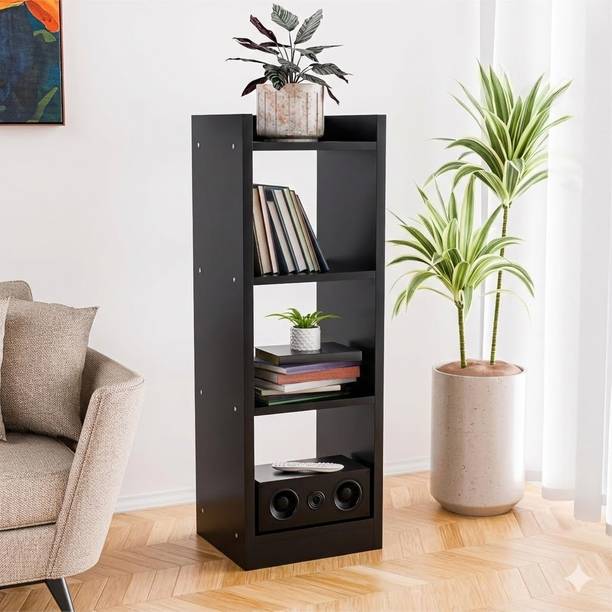 Spyder Craft 3-Tier Open Bookshelf Rack Bookcase Organizer for Living Study Room Engineered Wood Open Book Shelf