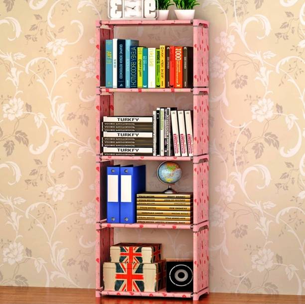 thos 5- Layer Simple Bookshelf/Multipurpose Rack/Children Bookcases Metal Open Book Shelf
