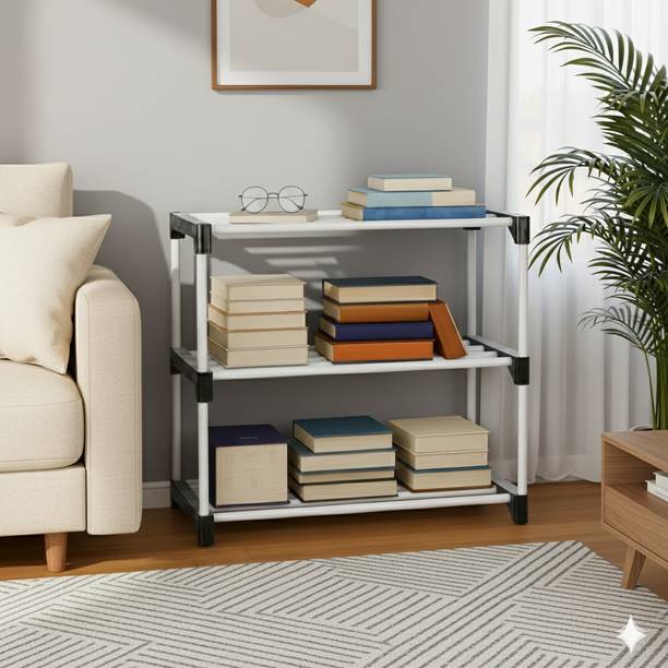 ZENVEXYO Plastic Open Book Shelf