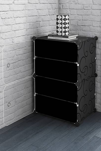 KriShyam Waterproof PP Plastic Storage Book Rack 4 ...