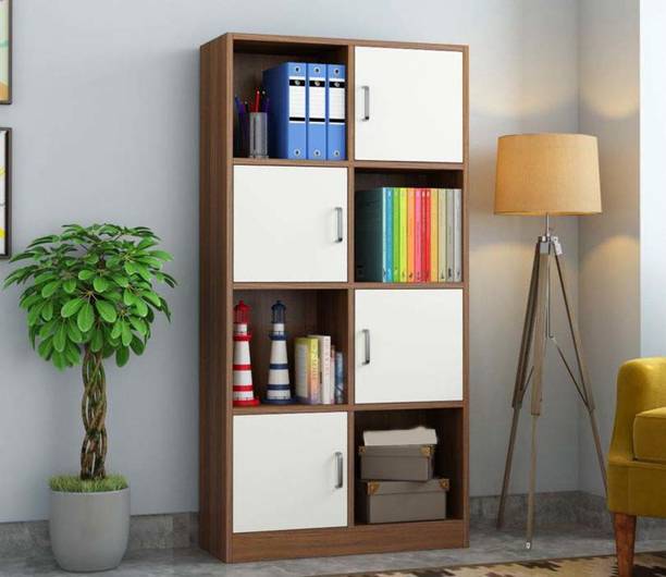 Floresta Wud Engineered Wood Book Shelf Suitable For Small Books | Engineered Wood Open Book Shelf