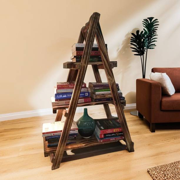 WENEX CRAFTS Engineered Wood Open Book Shelf