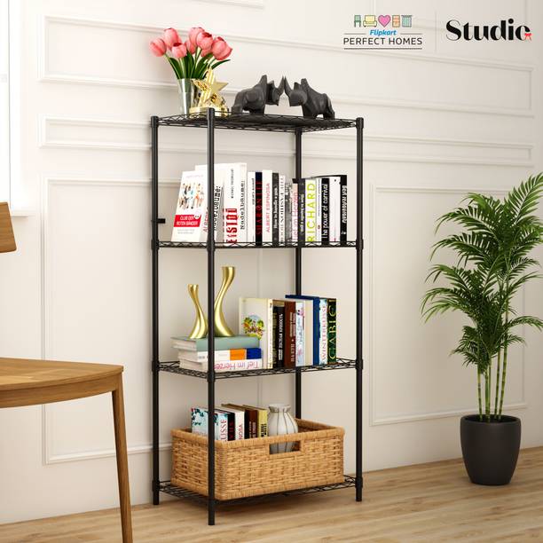 Flipkart Perfect Homes Studio Book shelf Metal Open Book Shelf