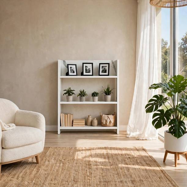 Flipkart Perfect Homes Studio Engineered Wood Open Book Shelf