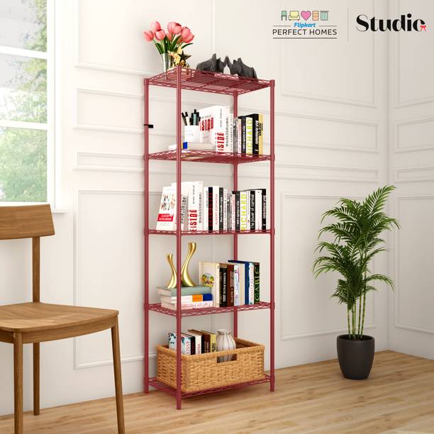 Flipkart Perfect Homes Studio Book shelf Metal Open Book Shelf