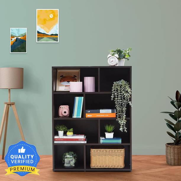 GREEN SOUL Sequoia Mini Multipurpose Book Shelf|Ideal for Home Office Study Engineered Wood Open Book Shelf