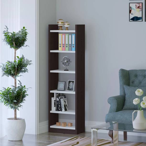 Das Colton Bookshelf Cabinet Book Rack Organizer with Shelves for Home Library Engineered Wood Open Book Shelf