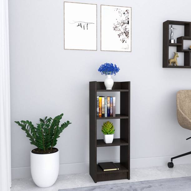 SamT Engineered Wood Open Book Shelf