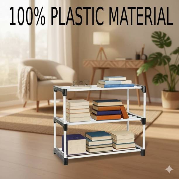 thos (100% Plastic Material) Best Quality Metal Open Book Shelf