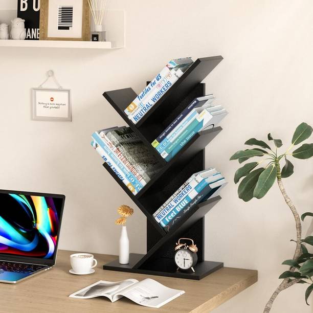 Flipkart Perfect Homes Book Shelf for Living Room Kitchen Corner Standing Book Rack for Library Engineered Wood Open Book Shelf