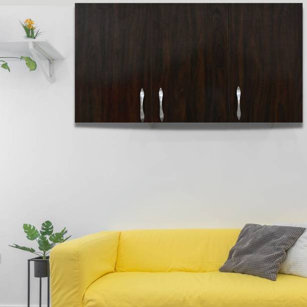 SPECIALITY PANELS 3 Doors Modular Multipurpose Wall Cabinet & Termites Resistance Engineered Wood Close Book Shelf