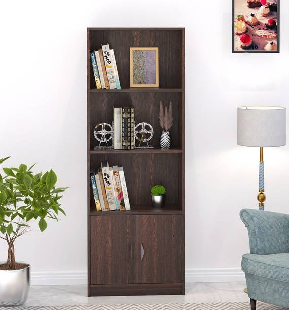 BLUEWUD Seonn Engineered Wood Semi-Open Book Shelf