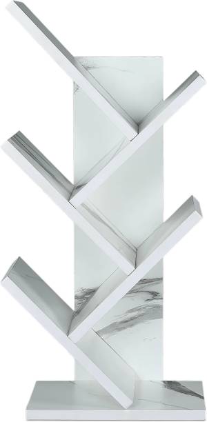 NE Furniture Engineered Wooden Book Rack,Space Saver Book Shelf for Home Living Engineered Wood Open Book Shelf