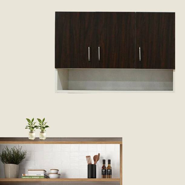 SPECIALITY PANELS 3 Doors Modular Wall Cabinet with Organizer Shelf & Termites Resistance Engineered Wood Close Book Shelf