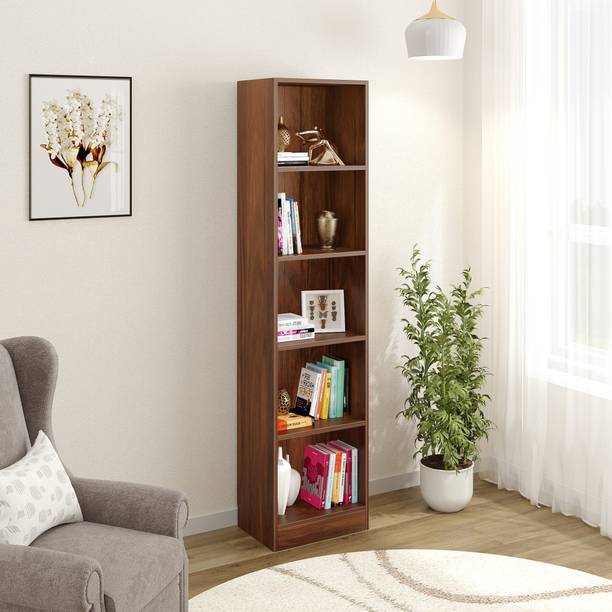 BLUEWUD Alex Engineered Wood Open Book Shelf