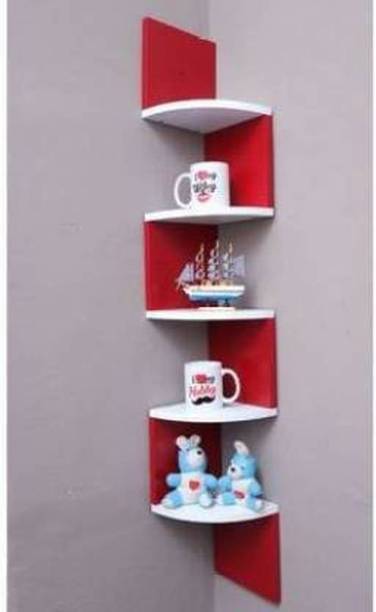 classiconline New Shelves Book Shelf Corner And Decorative Engineered Wood Open Book Shelf