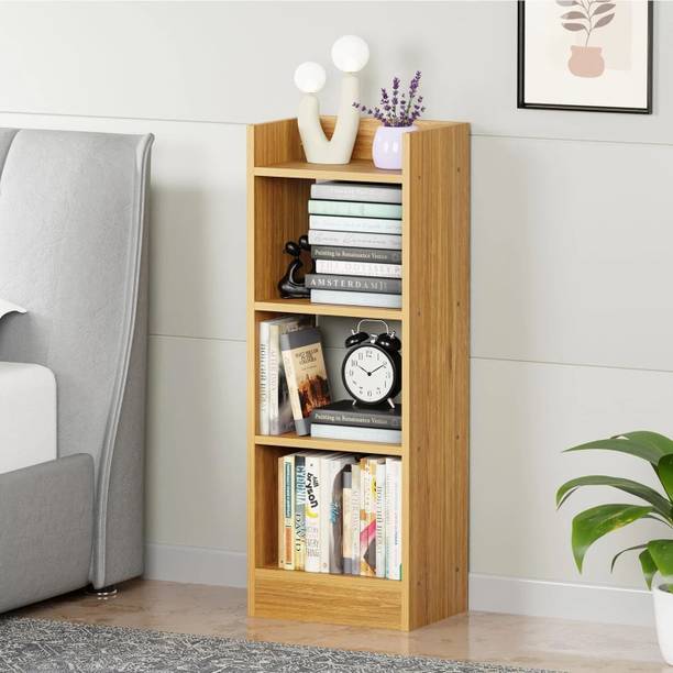 HOMIBOSS 3 Layer Engineered wood Multipurpose Rack Bookshelf Storage Organizer Stand Engineered Wood Open Book Shelf