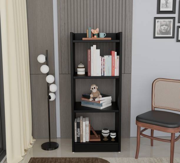 Avenue Venture 3-Tier Open Bookshelf Rack Bookcase Organizer for Living Study Room Engineered Wood Open Book Shelf