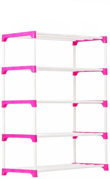 Saklak 5 LAYER PINK Plastic Open Book Shelf