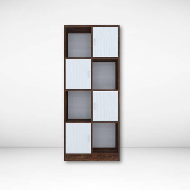 SPECIALITY PANELS 8 Shelves semi open Multipurpose Matrix Cabinet Engineered Wood Semi-Open Book Shelf