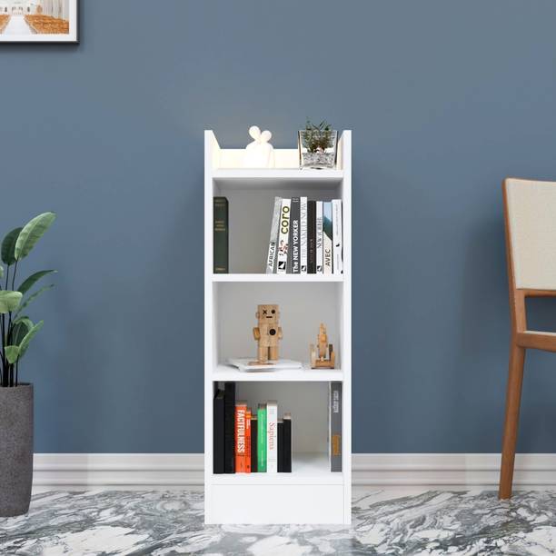 Avenue Venture 3-Tier Open Bookshelf Rack Bookcase Organizer for Living Study Room Engineered Wood Open Book Shelf