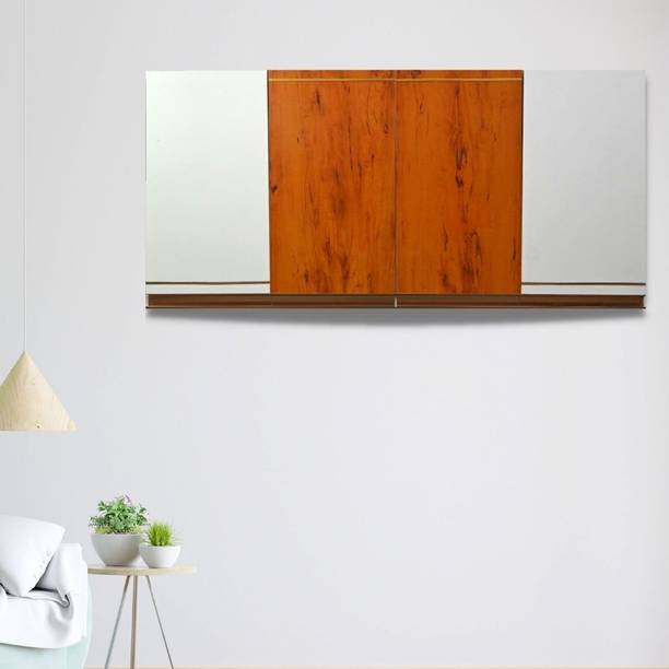 SPECIALITY PANELS 4 Door Modular Wall Mounted multipurpose storage unit with G Profile Handle Engineered Wood Close Book Shelf