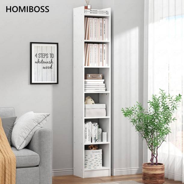 HOMIBOSS 6 Layer Engineered wood Multipurpose Rack Book shelf Storage Organizer Stand Engineered Wood Open Book Shelf