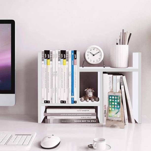 UniAart Engineered Wood Open Book Shelf