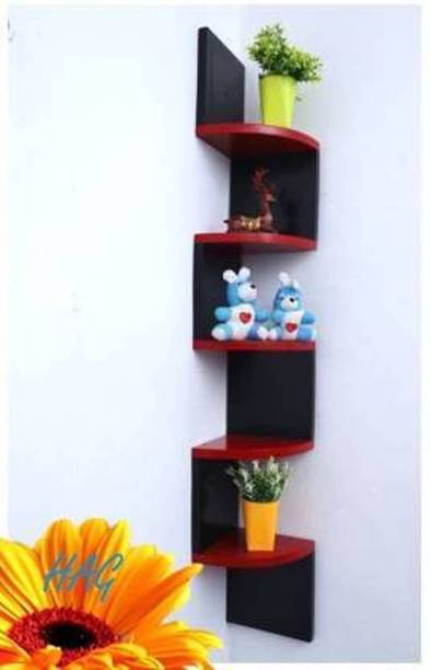 classiconline New Shelves Book Shelf Corner And Decorative Engineered Wood Open Book Shelf