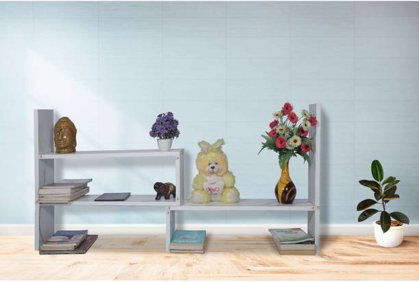 NE Furniture Calls_White Engineered Wood Open Book Shelf