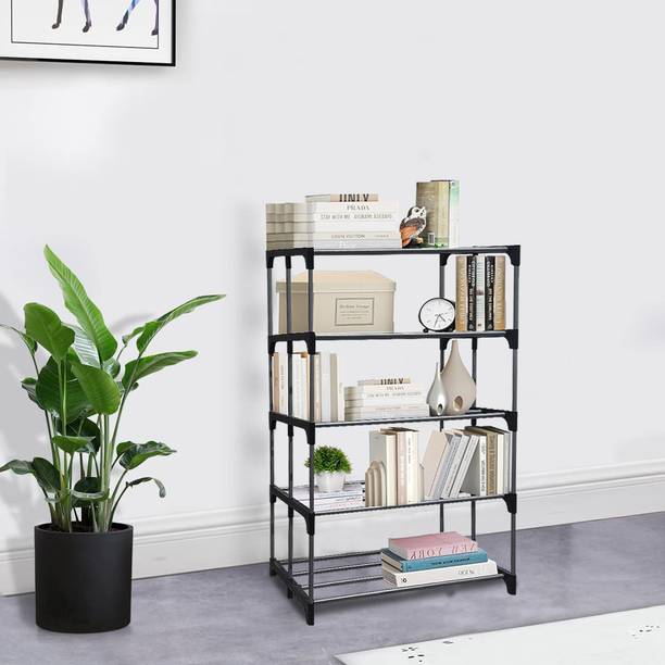 Philoshop 5 Tier Metal Metal Open Book Shelf