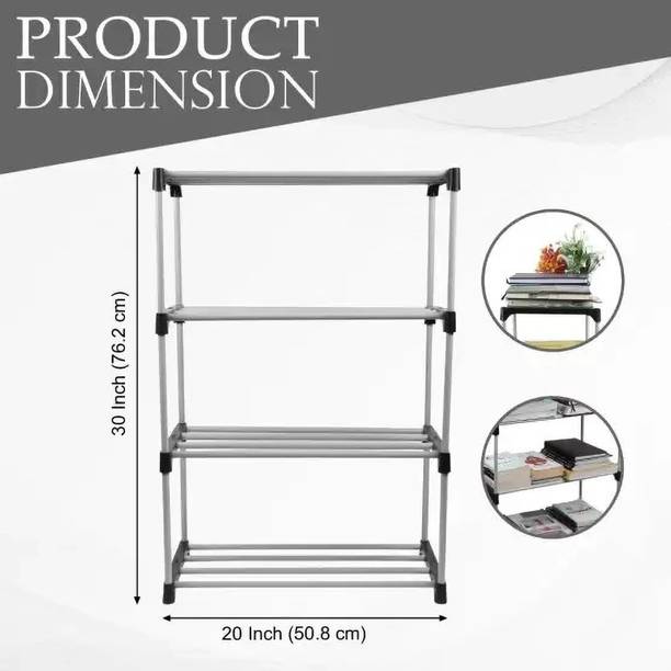 SRMAJI STORE Multipurposar Storage rack Plastic Open Book Shelf