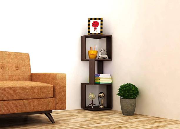 REDWUD Xang Engineered Wood Open Book Shelf