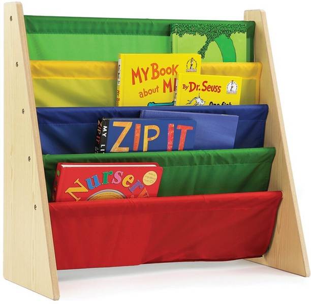 HOMESMITHS Takeout Book Rack Wood Melamine Books Orga...