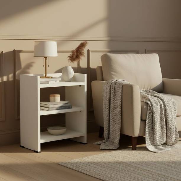 Wudism Wudism Side Table Engineered Wood Side Table