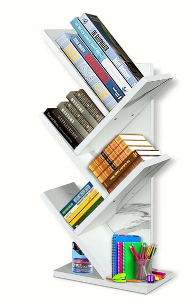 KVS Furniture Engineered Wood Open Book Shelf