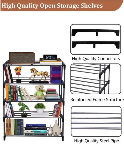 URBAN CHOICE Metal-Bookshelf Metal Open Book Shelf