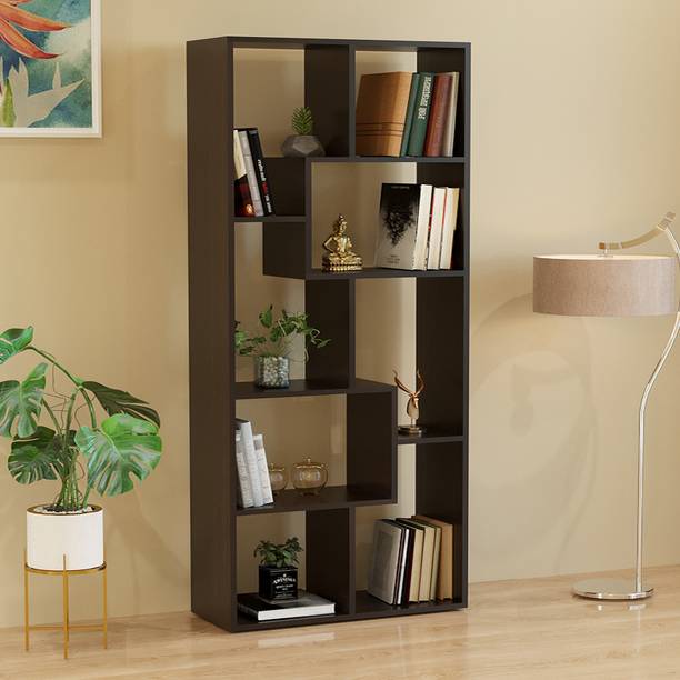 FURNEASER Medina Bookcase, Multipurpose Book Cabinet, Display Rack, Engineered Wood Open Book Shelf