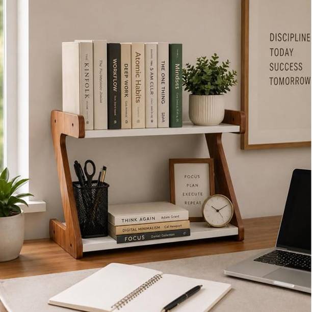 ATRAC DECOR WoodNest Bookshelf Series Engineered Wood Open Book Shelf