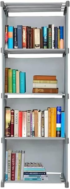 QUARCK 5 Layer Grey Open book shelf, home storage and K...