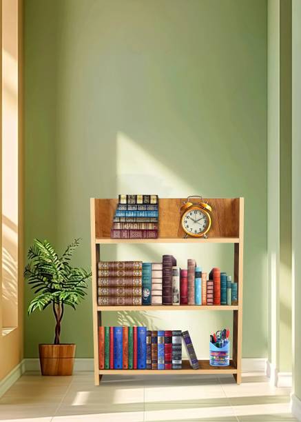NE Furniture 3_Shelve_Book_Rack Engineered Wood Open Bo...