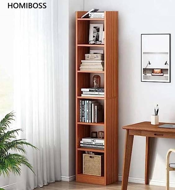 HOMIBOSS 6 Layer Engineered wood Multipurpose Rack Bookshelf Storage Organizer Stand Engineered Wood Open Book Shelf