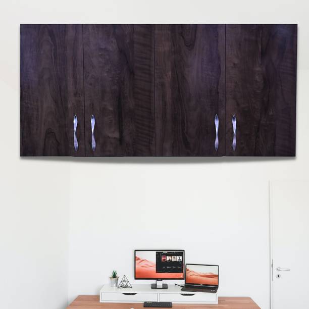 SPECIALITY PANELS 4 Doors Modular Wall Cabinet with 10 years guarantee against Borer & Termites Engineered Wood Close Book Shelf