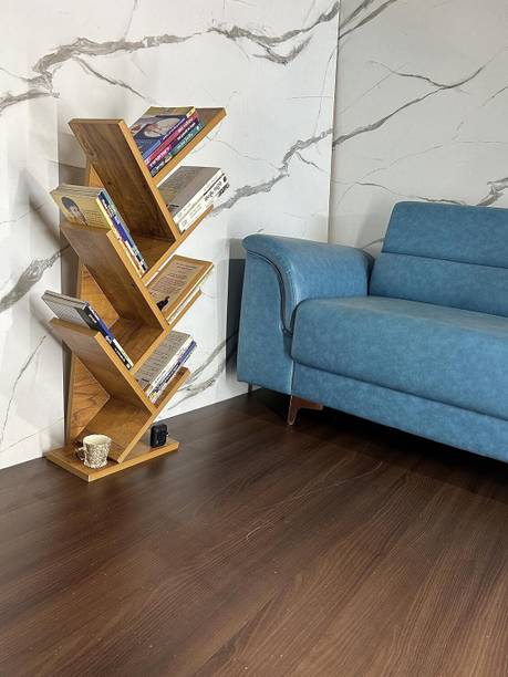 NE Furniture 7-Tier Book Rack, Storage of Book case, Free-Standing Books Engineered Wood Open Book Shelf