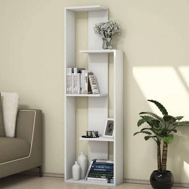 ANIKAA Niyan Floor Stand Book Shelves Engineered Wood Open Book Shelf