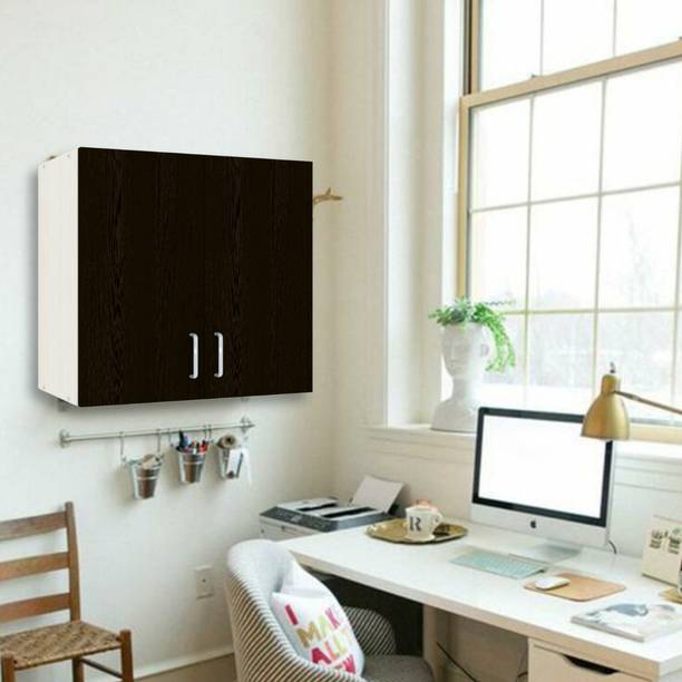 SPECIALITY PANELS 2 Doors Modular Wall Cabinet with Termites Resistance Engineered Wood Semi-Open Book Shelf